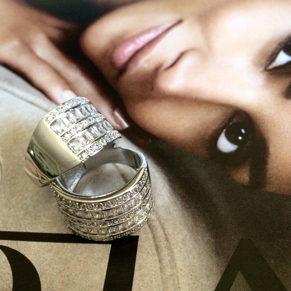 Jewelry - Baguette/Round Multi-Row CZ Ring.